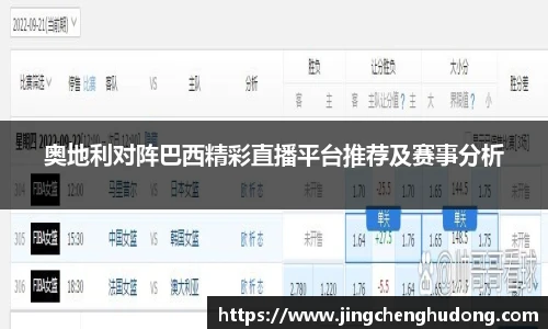 奥地利对阵巴西精彩直播平台推荐及赛事分析